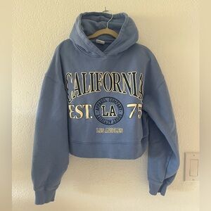 13-14YR Kids ZARA Cropped Hoodie Sweatshirt